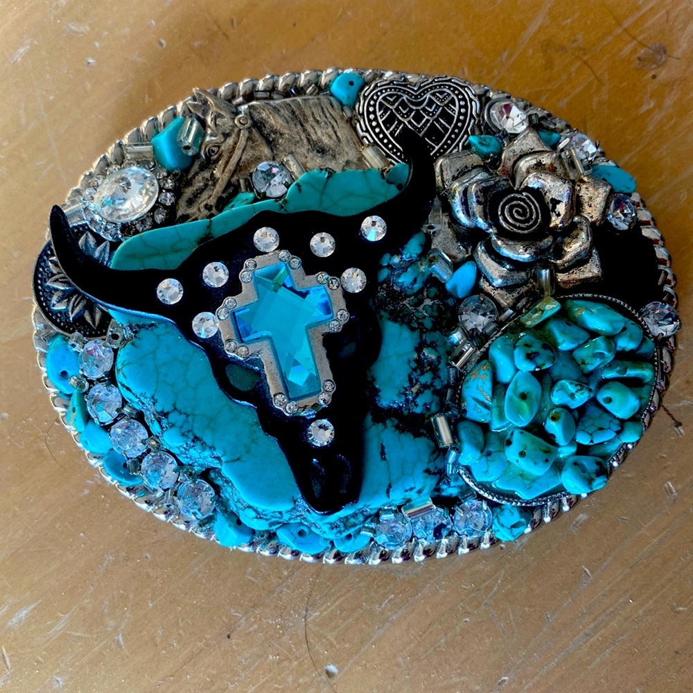 Turquoise belt buckle